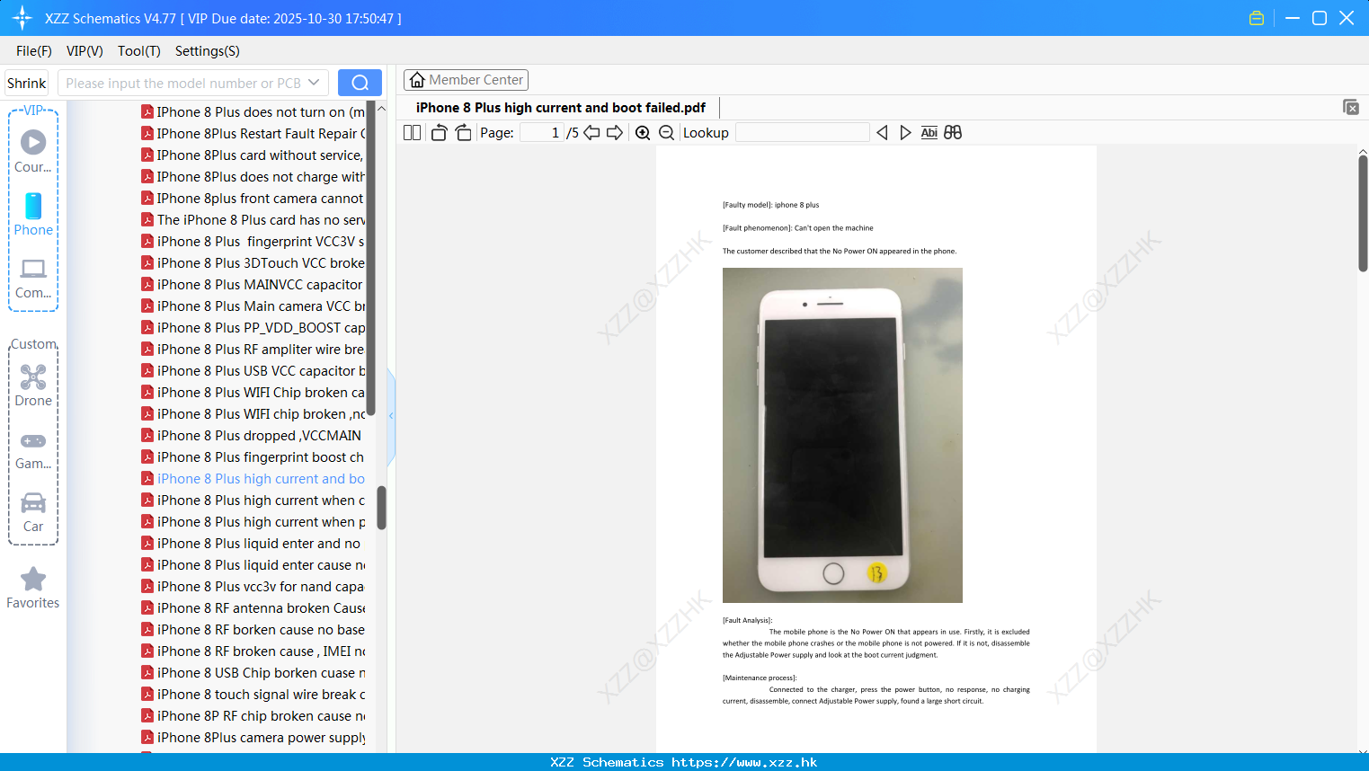 IPhone 8 Plus High Current And Boot Failed